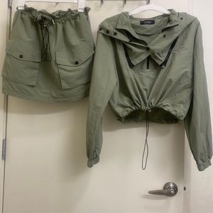 Akira matching skirt set